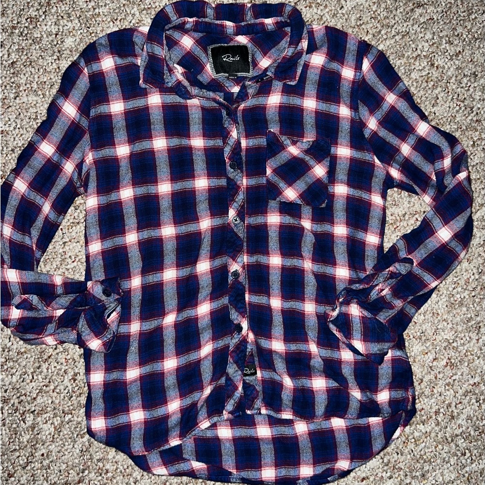 Rails Plaid Flannel Shirt Large